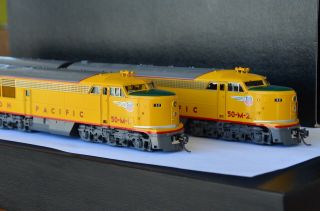 Overland Omi 5699.  1 Union Pacific Up Erie Built A - B - A Set F/p Ultra Rare