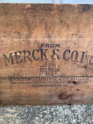 Merck and Co Wooden Box 2