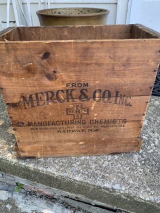 Merck and Co Wooden Box 4