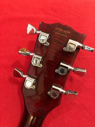 Vintage Gibson Les Paul Custom 1976 Wine Red 12