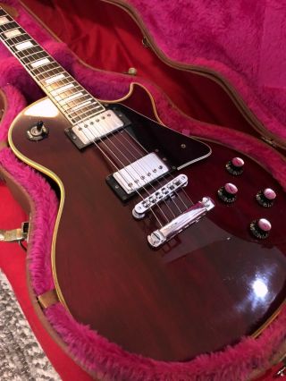 Vintage Gibson Les Paul Custom 1976 Wine Red 2