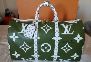 Authentic Louis Vuitton Monogram Giant Keepall 50 - Limited Edition Rare