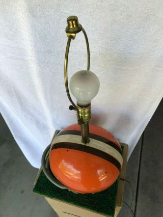 Vintage 1970’s Cleveland Browns Football Helmet Lamp Riddell KRA - Lite 4