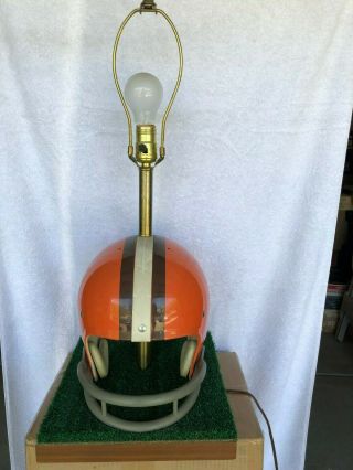 Vintage 1970’s Cleveland Browns Football Helmet Lamp Riddell KRA - Lite 5