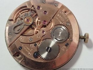 1950s Vintage Omega 694041 14k Gold Mens 600cal 17j Watch Signed Swiss 3