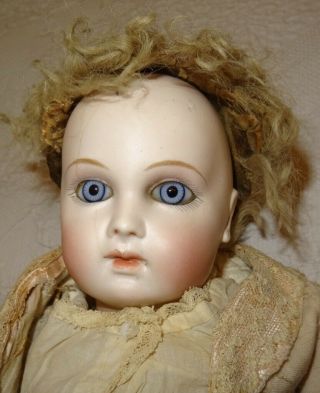 Antique Rare Bebe Early Period Jumeau Almond Eyes Size 1 (16,  53 Inches)