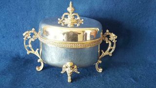 Impressive Late 19th Century Antique Józef Fraget Polish Silver Plate Tea Caddy