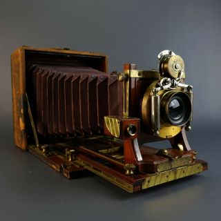 Rare Antique R B Graphic Zeiss Bausch Lomb Folmer Schwing Camera