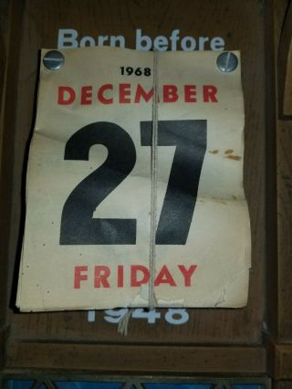 (VTG) 1968 hamms beer calendar sign red canoe & water back bar sign rare 7