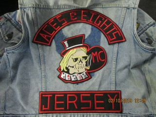 Vintage Motorcycle Club Colors Aces & Eights Mc