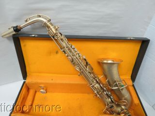 Vintage The Buescher True Tone Fancy Etched Sax Saxophone Serial 220932 & Case
