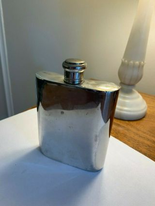 Antique Sterling Silver Liquor Hip Flask