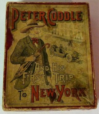 Antique Card Game Of Peter Coddle And His First Trip To York