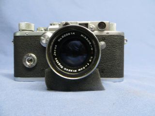 Vintage Tower 3 35mm Rangefinder Camera w/50mm f2 Nikkor Lens & Case READ 3