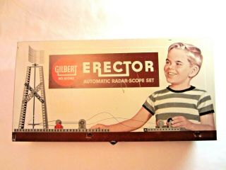 Vintage A.  C.  Gilbert Erector Set " Automatic Radar - Scope Set " 10042 W/ Papers