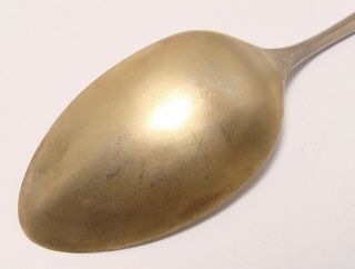 Antique Sterling Silver Souvenir Spoon BISBEE AZ Gilded & Embossed 6