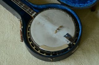 Vintage Gibson Mastertone Tenor Banjo with Grover Tuning Pegs & case 4