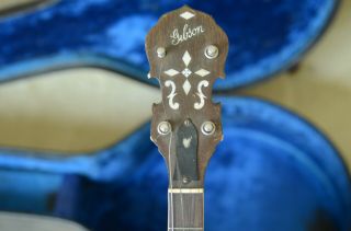 Vintage Gibson Mastertone Tenor Banjo with Grover Tuning Pegs & case 9