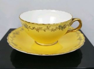 Antique English Coalport Cup And Saucer