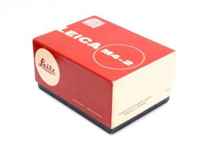 Very,  Rare Leica M4 - 2 35mm Film Black Camera Body,  Red Dot Logo w/ Box 9
