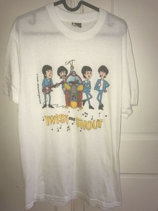 The Beatles Vintage 1987 Twist And Shout T Shirt Touch Of Gold