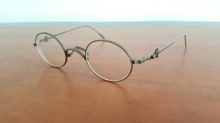Vintage Matsuda 10107 Rare Dark Silver Round Eyeglasses Frame Made In Japan