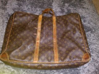 Authentic Vintage Louis Vuitton Sirius 55 Suitcase Travel Bag.