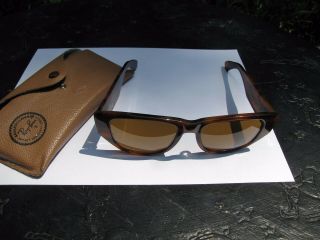 Rayban Bausch And Lomb Vintage Tortoise Shell Caballero Sunglasses With Case