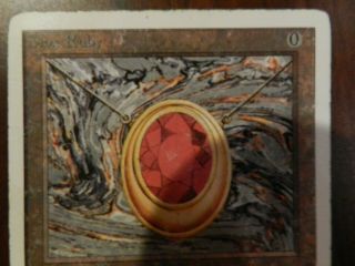 MTG - Unlimited Mox Ruby - HP - Magic The Gathering - Power 9 - Vintage 2