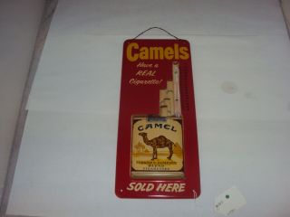 Vintage Camel Cigarette Thermometer 13 " 674 - Z