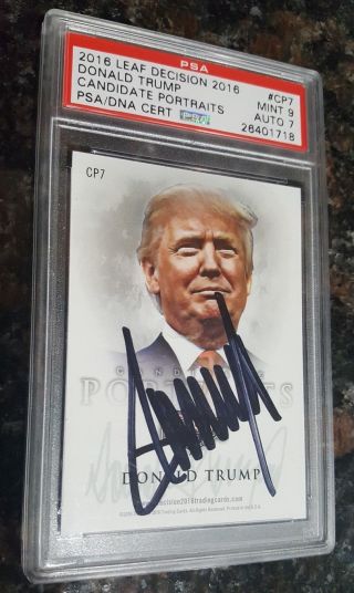 Decision 2016 Psa Donald Trump Signature Card Ultra,  Ultra Rare Cp7 2 Day