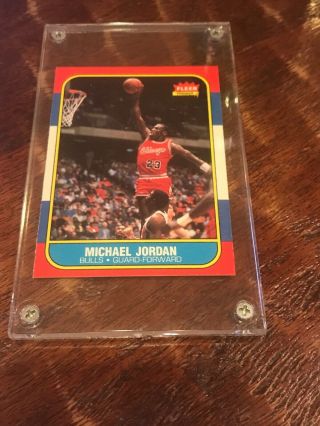 Fleer 1986 - 87 Nba From Set - 1 - 132 Rc 57 Michael Jordan Very Rare