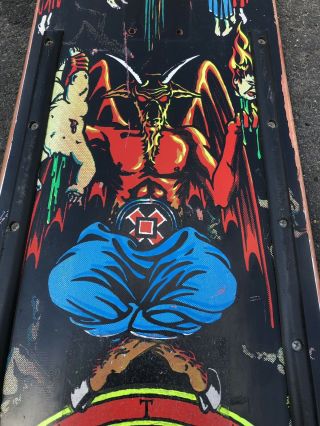 Vintage 1991 NATAS KAUPAS Devil Worship Skateboard Deck 101 Marc Mckee 3