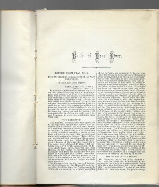 Rare 1863 printed report on the Bear River Massacre - Utah - (Mormon) 3