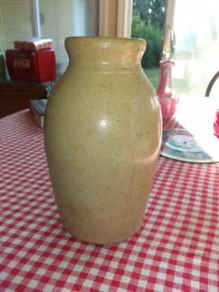 Antique Quart Salt Glaze Vintage Stoneware Crock