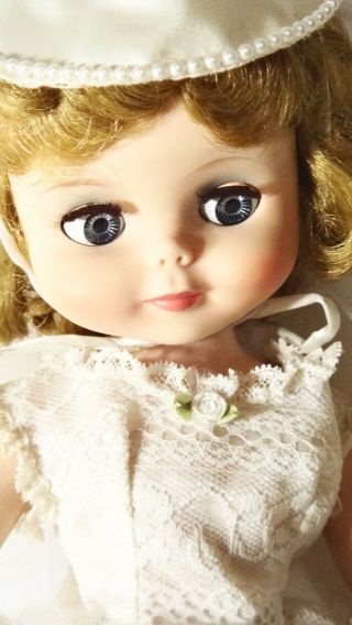 Vintage Betsy McCall 20  Doll with Flirty Eyes Bride 2