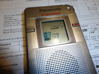 Very Rare.  Panasonic RR - DR60 Voice recorder.  THE BEST EVP recorder bar none 2