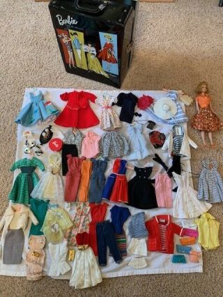 Vintage Barbie Clothes - Dresses,  Skirts,  Pants,  Case,  And More.