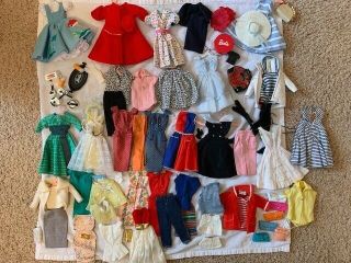 Vintage Barbie Clothes - Dresses,  Skirts,  Pants,  Case,  and more. 4