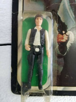 1983 STAR WARS HAN SOLO VINTAGE FIGURE ON CARD ROTJ RETURN OF THE JEDI CARDED 2