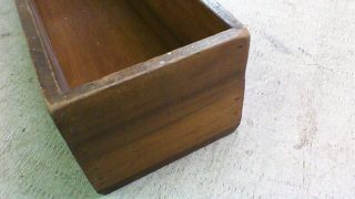 Vintage WOODEN BOX mitered corners 2