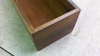 Vintage WOODEN BOX mitered corners 4