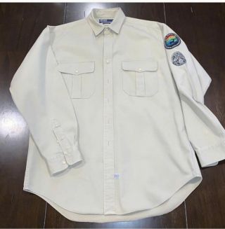 Vintage Polo Ralph Lauren Sportsman Respect Wildlife Shirt 1992 Hi - Tech L Xl Usa