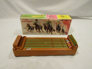 Vintage The Derby Horse Racing Game Battery Operated