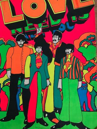 Vintage Beatles Poster 23 " X 33 " Love Is All You Need