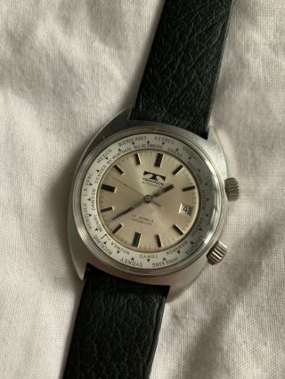 Vintage Technos World Time Automatic Watch Stunning