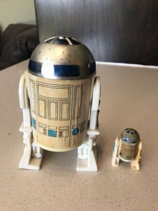 STAR WARS Vintage Lili Ledy R2 - D2 12 Inch Mexico Very Rare And R2D2 3 Inches 2