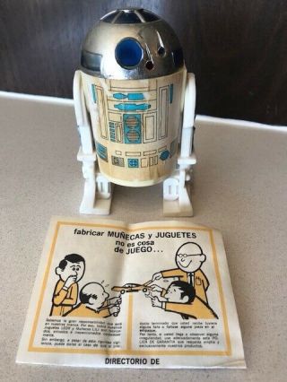 STAR WARS Vintage Lili Ledy R2 - D2 12 Inch Mexico Very Rare And R2D2 3 Inches 9