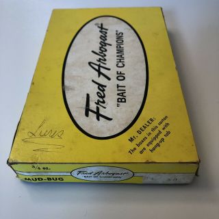 Vintage Fred Arbogast 6 Lures Orig Boxes & Inserts,  5,  1 In Dealer Box 3