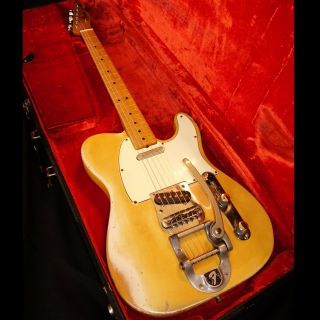 1968 Fender Telecaster W/ Bigsby Bridge Blond Vintage American Maple Cap Rare